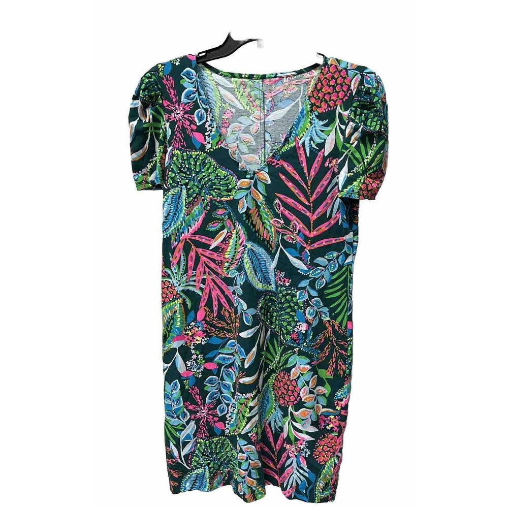 NWOT Lilly Pulitzer Multi Sunshine Jungle Aleece Dress Womens Sz Small Cheetah